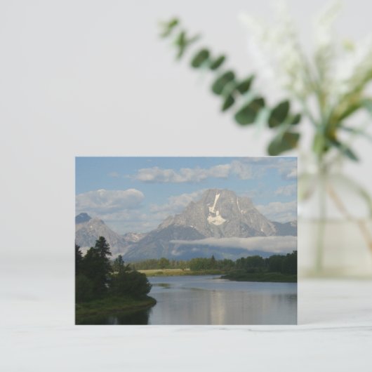 Jackson Hole, rivier in Grand Teton National Park Briefkaart (Staand voorkant)