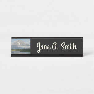 Jackson Hole-rivier in Grand Teton National Park Bureau Naambordje