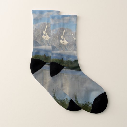 Jackson Hole-rivier in Grand Teton National Park Sokken (Paar)