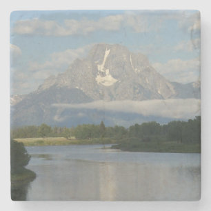 Jackson Hole, rivier in Grand Teton National Park Stenen Onderzetter