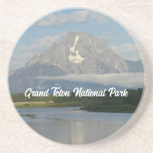 Jackson Hole-rivier in Grand Teton National Park Zandsteen Onderzetter