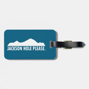 Jackson Hole Wyoming alsjeblieft Bagagelabel