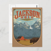 Jackson Hole Wyoming Briefkaart (Voorkant / Achterkant)