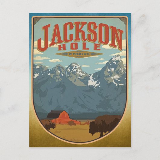 Jackson Hole Wyoming Briefkaart (Voorkant)