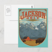 Jackson Hole Wyoming Briefkaart (Voorkant / Achterkant)