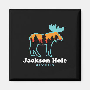 Jackson Hole Wyoming Eland Mountains Grand Tetons  Magneet