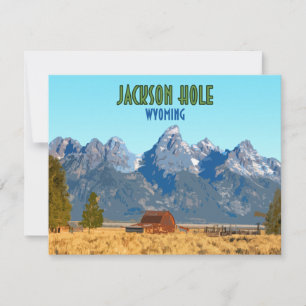 Jackson Hole Wyoming Flat Kaart