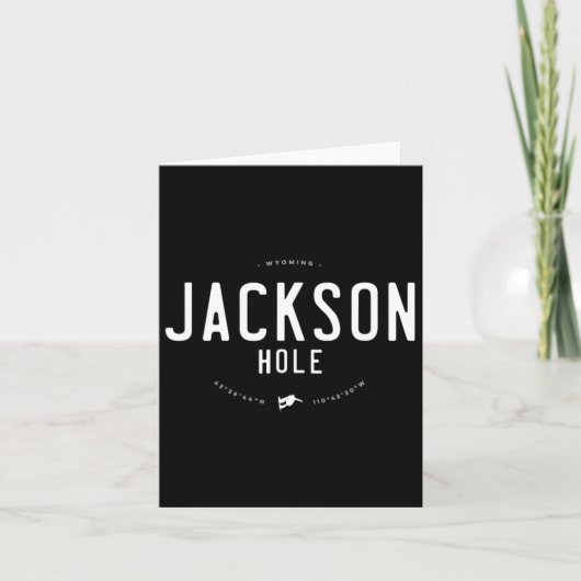 Jackson Hole Wyoming Graphic Distressed  Sn Kaart (Voorkant)