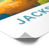 Jackson Hole Wyoming Reisprint Poster (Hoek)