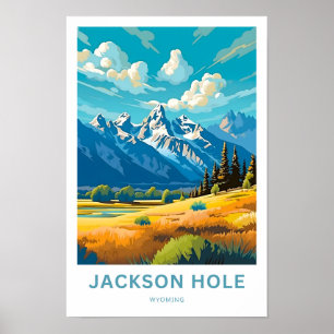 Jackson Hole Wyoming Reisprint Poster