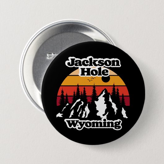  Jackson Hole Wyoming Ronde Button 7,6 Cm (Voorkant /achterkant)