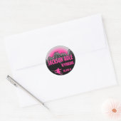 Jackson Hole Wyoming rose ski art stickers (Enveloppe)