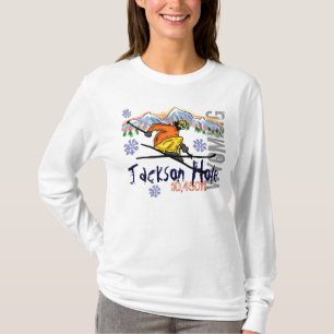Jackson Hole Wyoming ski elevatie hoodie T-shirt