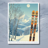 Jackson Hole Wyoming ski vakantie Briefkaart