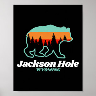 Jackson Hole Wyoming Skiën Snowboarding Beer Poster