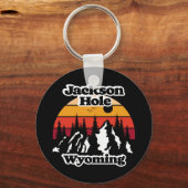 Jackson Hole Wyoming Sleutelhanger (Achterkant)