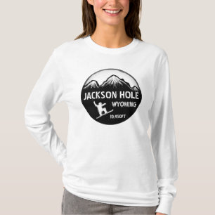 Jackson Hole Wyoming-snowboardhoodie T-shirt
