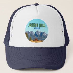 Jackson Hole Wyoming Vintage Trucker Pet