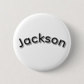 Jackson Jongensnaam, Ronde Button 5,7 Cm (Voorkant)