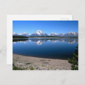 Jackson Lake, carte postale du Wyoming (Devant / Derrière)