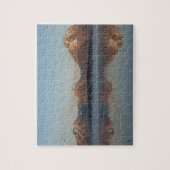 Jackson Lake Dam Reflection in Grand Teton Park Legpuzzel (Verticaal)