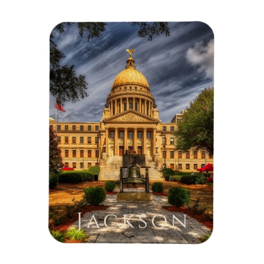 Jackson, Mississippi Capitol Magneet (Verticaal)