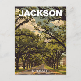 Jackson Mississippi Travel Briefkaart