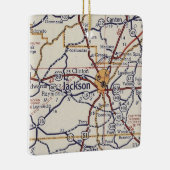 Jackson MS Map Keramisch Ornament (Rechts)