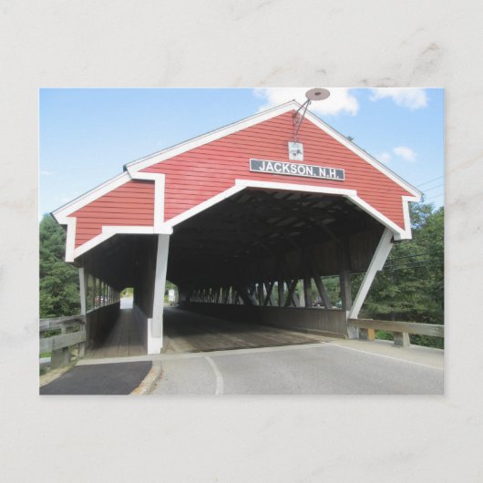 Jackson NH Covered Bridge Briefkaart (Voorkant)