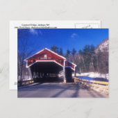 Jackson NH Covered Bridge Briefkaart (Voorkant / Achterkant)