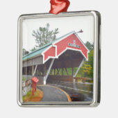 Jackson, NH Covered Bridge kerstversiering Metalen Ornament (Links)