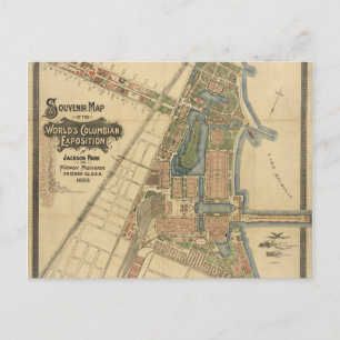 Jackson Park & Midway Plaisance, Chicago, Illinois Briefkaart