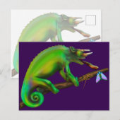 Jackson’s Chameleon Aiming  Briefkaart (Voorkant / Achterkant)