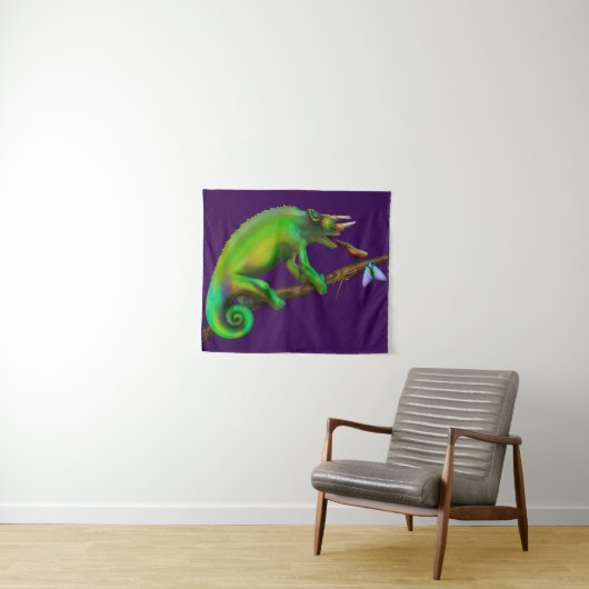Jackson’s Chameleon Aiming  Wandkleed (In Situ (horizontaal))