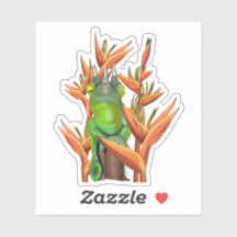 Jackson’s kameleon tussen de paradijsvogel