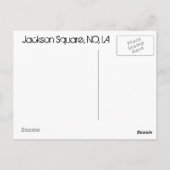 Jackson Square Briefkaart (Achterkant)