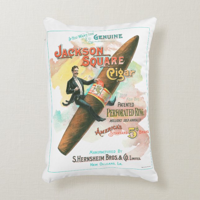 Jackson Square Cigar Decoratief Kussen (Voorkant(Verticaal))