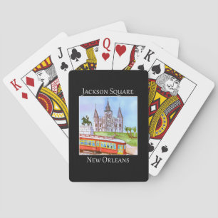 Jackson Square in New Orleans Pokerkaarten