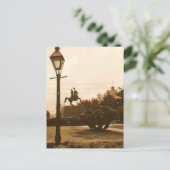 Jackson Square in Rain, New Orleans Briefkaart (Staand voorkant)