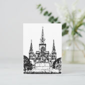 Jackson Square, New Orleans, LA Briefkaart (Staand voorkant)