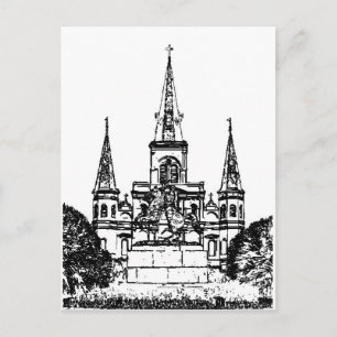 Jackson Square, New Orleans, LA Briefkaart