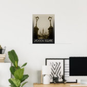 Jackson Square, New Orleans, Louisiana Poster (Thuiskantoor)