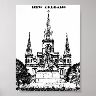 Jackson Square, New Orleans Poster