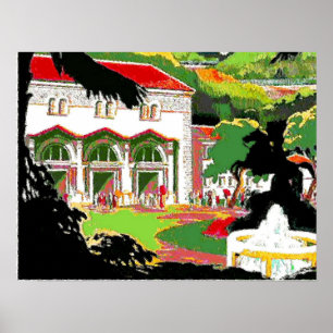 Jackson Statue op Square Poster