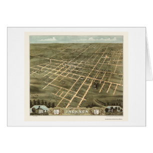 Jackson, TN Panorama Map - 1870