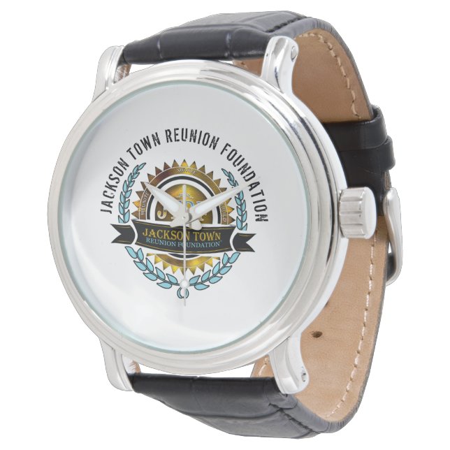 Jackson Town Reunion Foundation Official Logo Horloge (Gekanteld)