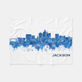 Jackson USA Skyline Blue Fleece Deken (Voorkant (Horizontaal))