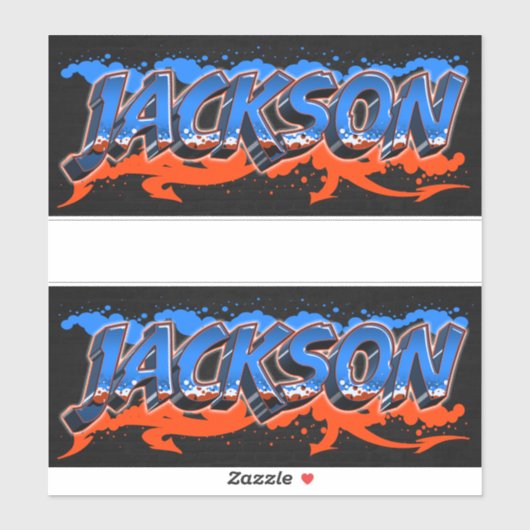 Jackson Vorname Name Graffiti Aufkleber Sticker (Vel)