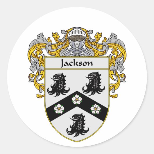 Jackson Wapen (gemanteld) Ronde Sticker (Voorkant)