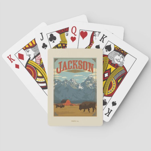 Jackson | Wyoming Pokerkaarten (Achterkant)